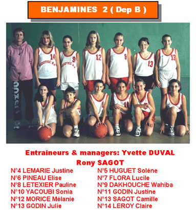 benjamines 2 dep B
